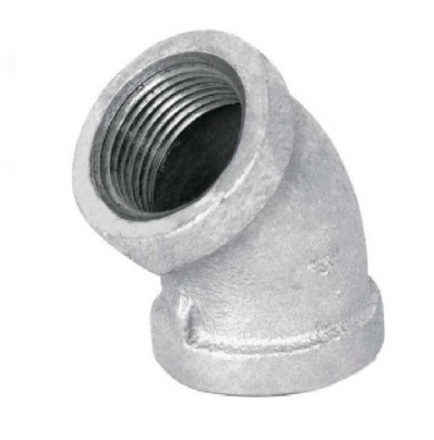 CODO GALVANIZADO 1 1/2" X 45° ROSCADO ( UNIDAD) REF. COD-0013 MARCA INFINITY