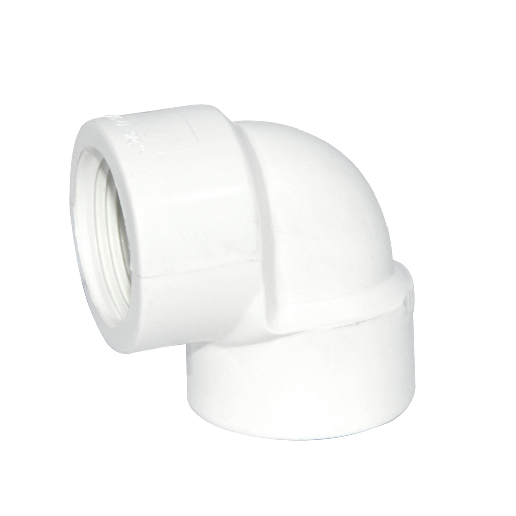 CODO DE PVC AF DE 3/4" X 90° CON ROSCA REF. CPP-AB05 MARCA SEMILIC