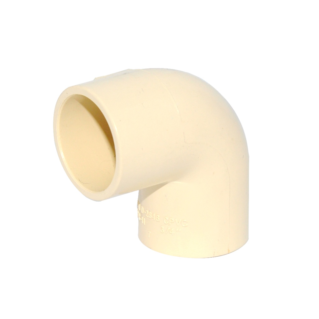 CODO DE CPVC AC DE 3/4" X 90° SOLDABLE REF. CPV-AC04 MARCA SEMILIC