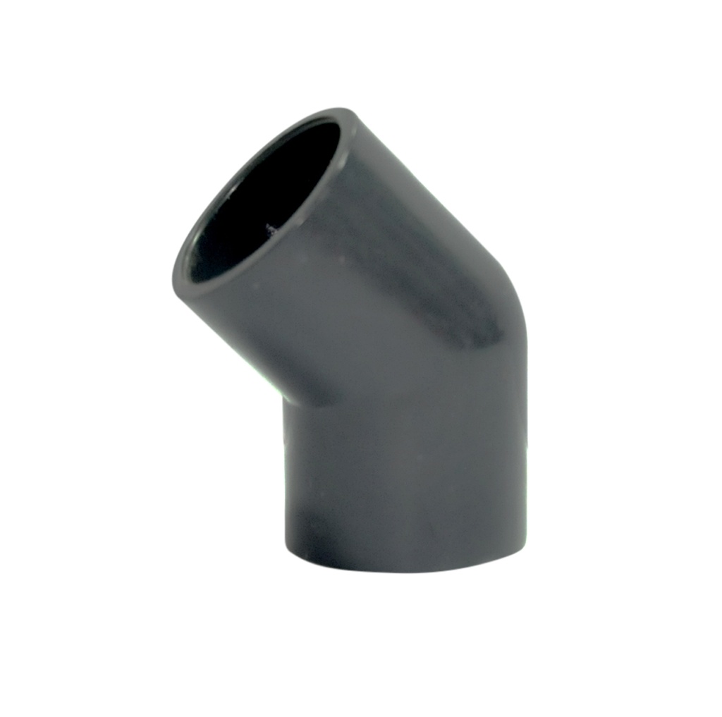 CODO DE PVC AF 1/2" X 45° SOLDABLE REF. CPV-AF16 MARCA SEMILIC