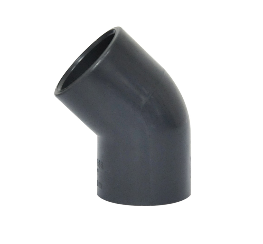 CODO DE PVC AF ASTM 1" X 45° REF. 12110003 MARCA TUBRICA