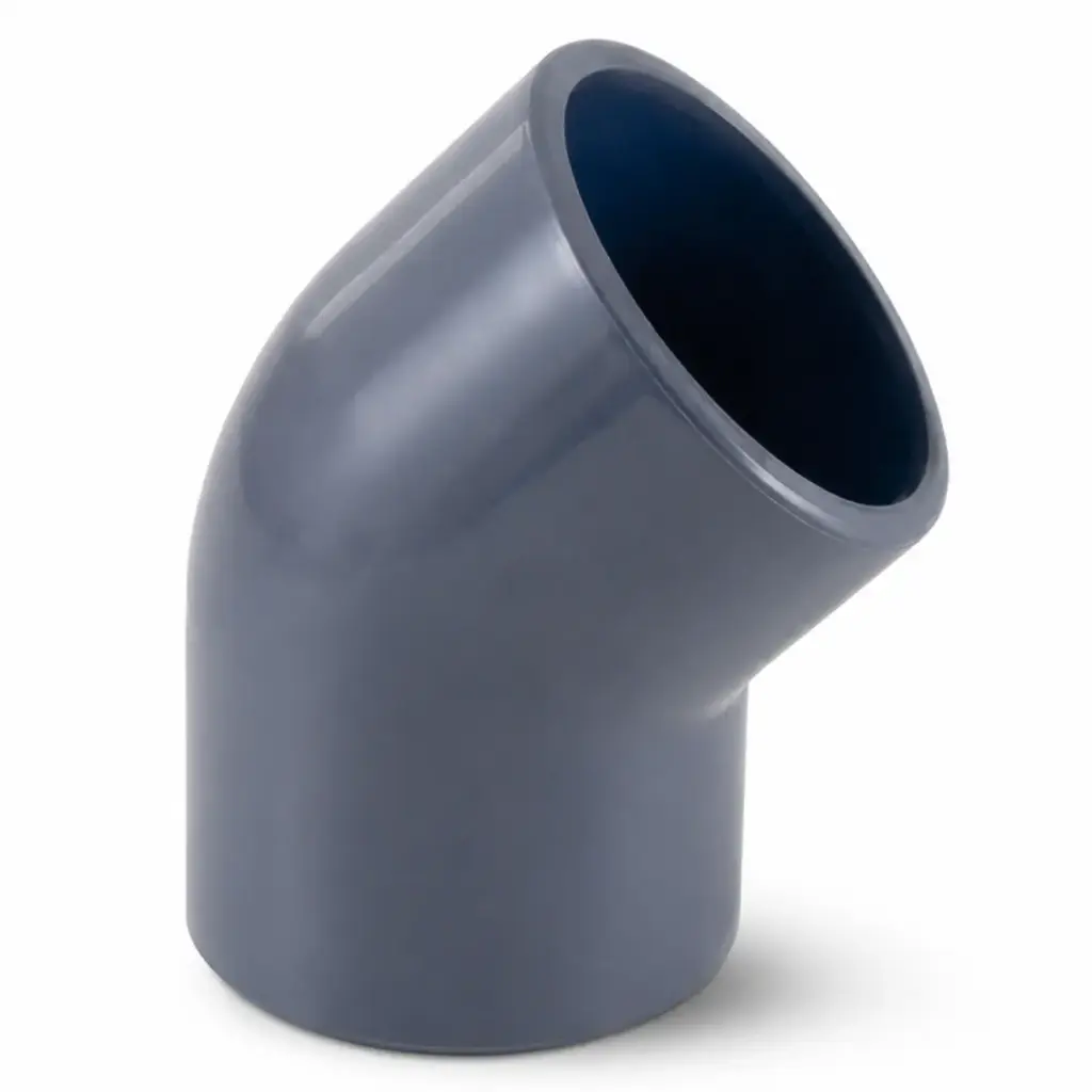 CODO DE PVC AF ASTM SCH40 1" X 45° REF. C010103G MARCA UNITECA