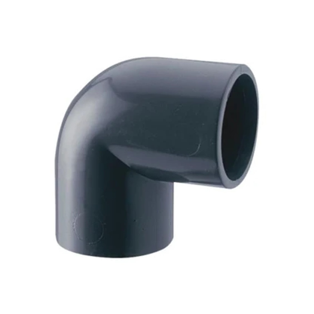 CODO DE PVC AF ASTM SCH40 1/2" X 90° REF. C020101 MARCA UNITECA