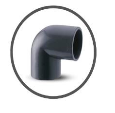 CODO DE PVC AF ASTM SCH40 1" X 90º REF. C020103 MARCA UNITECA