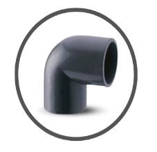 CODO DE PVC AF ASTM SCH40 1 1/2" X 90º REF. C020305G MARCA UNITECA