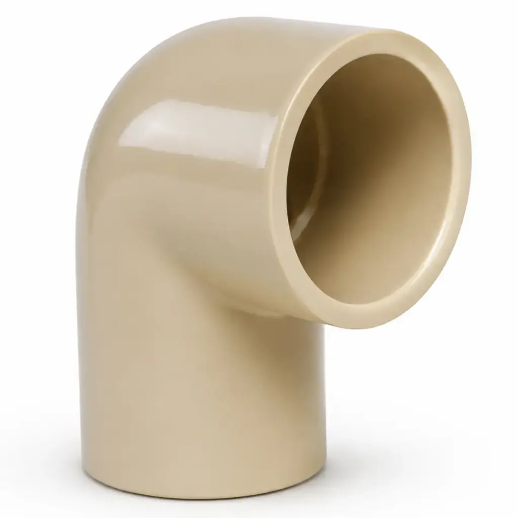 CODO DE CPVC AC ASTM 1/2" X 90° REF. C020501G MARCA UNITECA