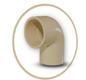 CODO DE CPVC AC ASTM 1" X 90° REF. C020503G MARCA UNITECA