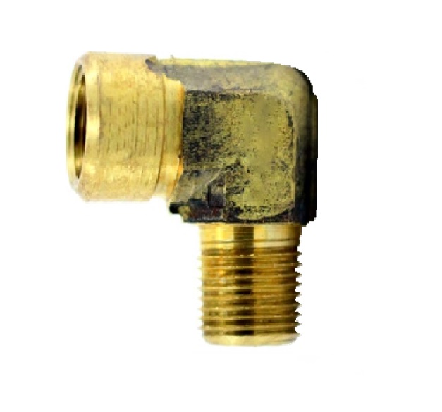 CODO 90° DE LATON - FLARE 45° INV. X NPT MACHO 5/16X1/8" REF. 49-WV-10X04 MARCA VENEPRO