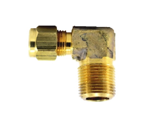 CODO DE 90° DE COMPRESIÓN - LATON / HEMBRA DIAM. TUBO X NPT 3/16X1/8" REF. 69-FV-06X04 MARCA VENEPR