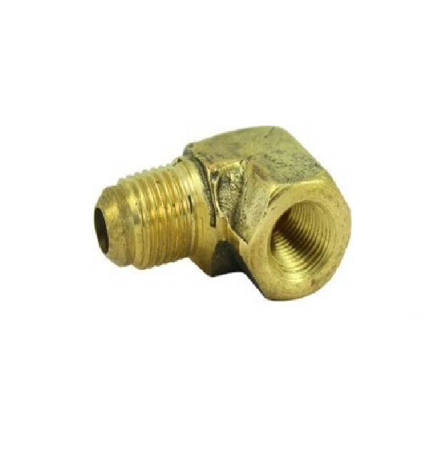 CODO 90° DE LATON - MACHO X HEMBRA NPT 1/4X1/8" REF. 128-BV-08X04 MARCA VENEPRO