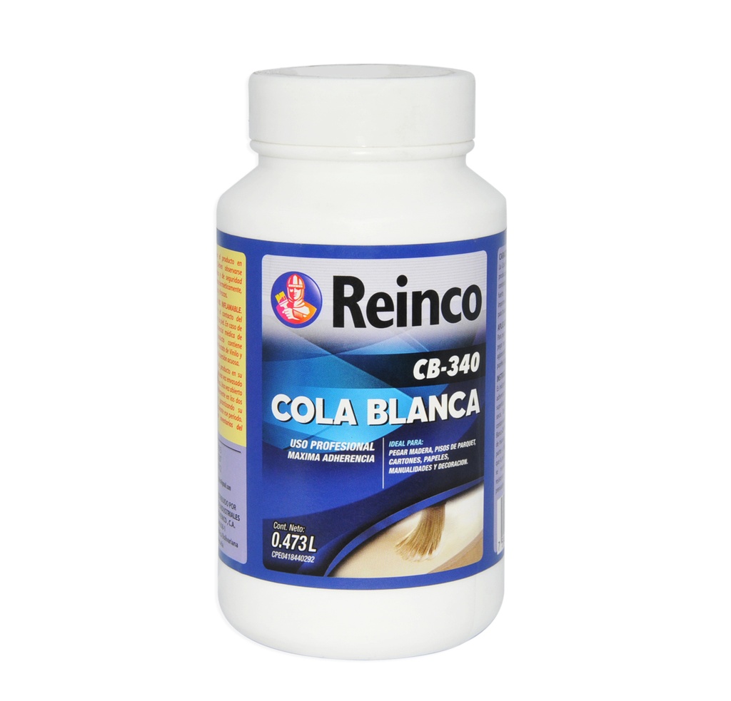 COLA BLANCA / PEGAMENTO N° CB-34 DE 1/8 GL REF. 6000-103 MARCA REINCO