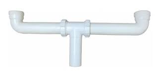 SIFON DOBLE P/ FREGADERO / COLECTOR PLASTICO C/BORDE 1 1/2" REF. CODFB MARCA SPLACA