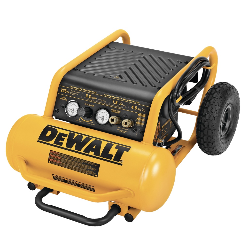 COMPRESOR VERTICAL PORTATIL 1.6 HP 4.5 GL REF. D55146 MARCA DEWALT