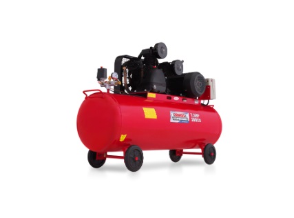 COMPRESOR HORIZONTAL C/RUEDAS 300 LTS 7.5 HP 220V TRIFASICO REF.29-C300/75TH MARCA DOMOSA