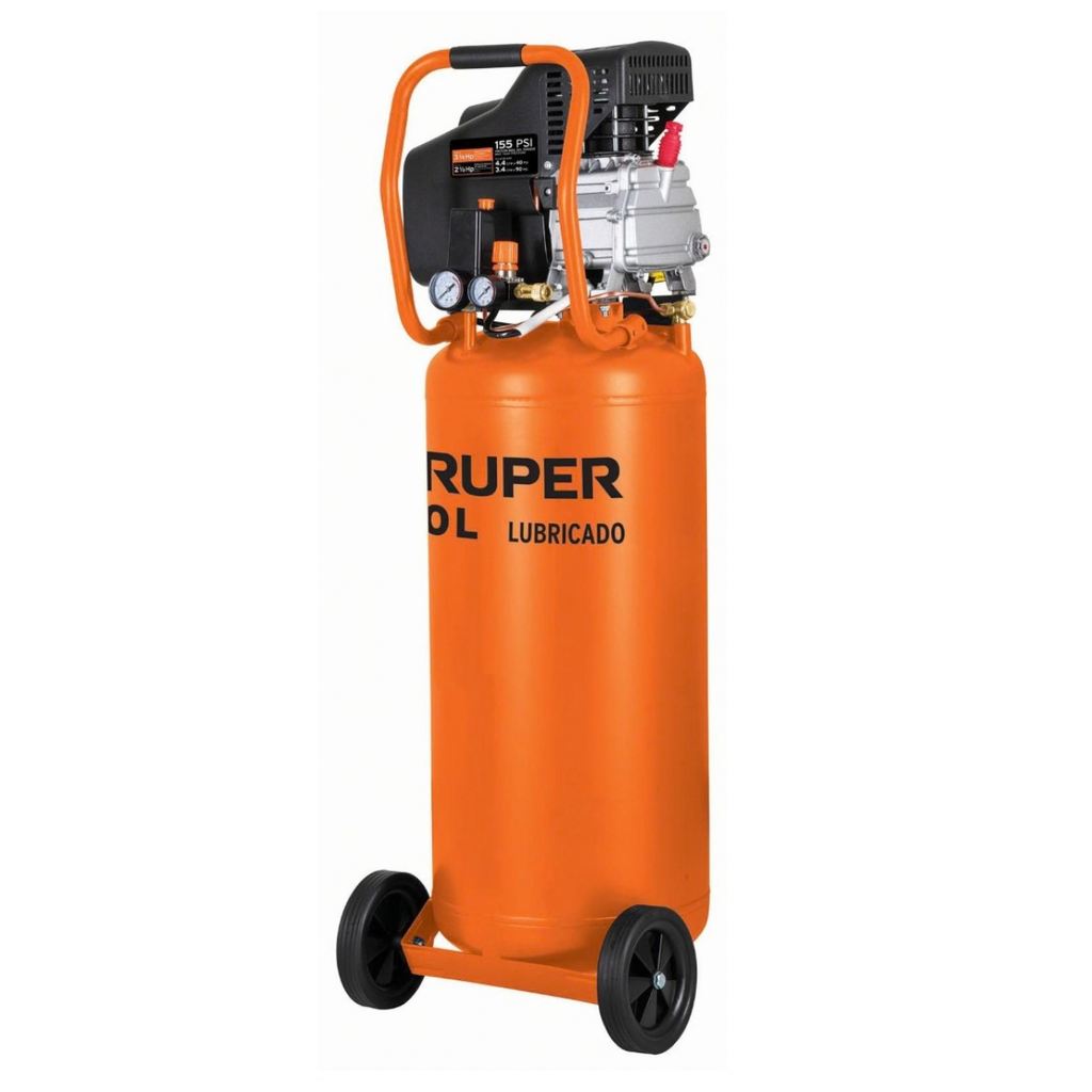 COMPRESOR VERTICAL C/RUEDAS 80 LTS 2.5 HP MOD.COMP-80LV REF. 15656 MARCA TRUPER