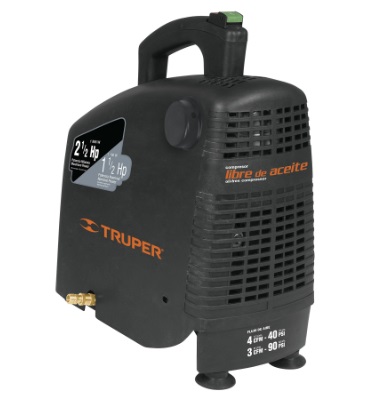 COMPRESOR PORTATIL 192 L/MIN 1.5 HP 120 V 3450 R/MIN MOD.COMP-POR2.5 REF. 19361 MARCA TRUPER