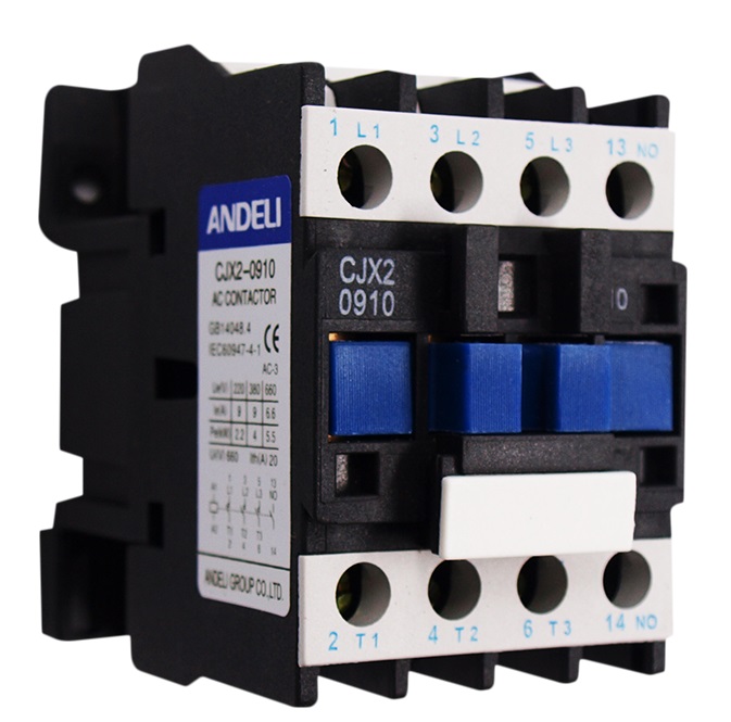 CONTACTOR SERIE CJX2 220 V 25 A 60 HZ REF. CON04037 REF. CJX2-D2510 COD: 305954 MARCA ANDELI