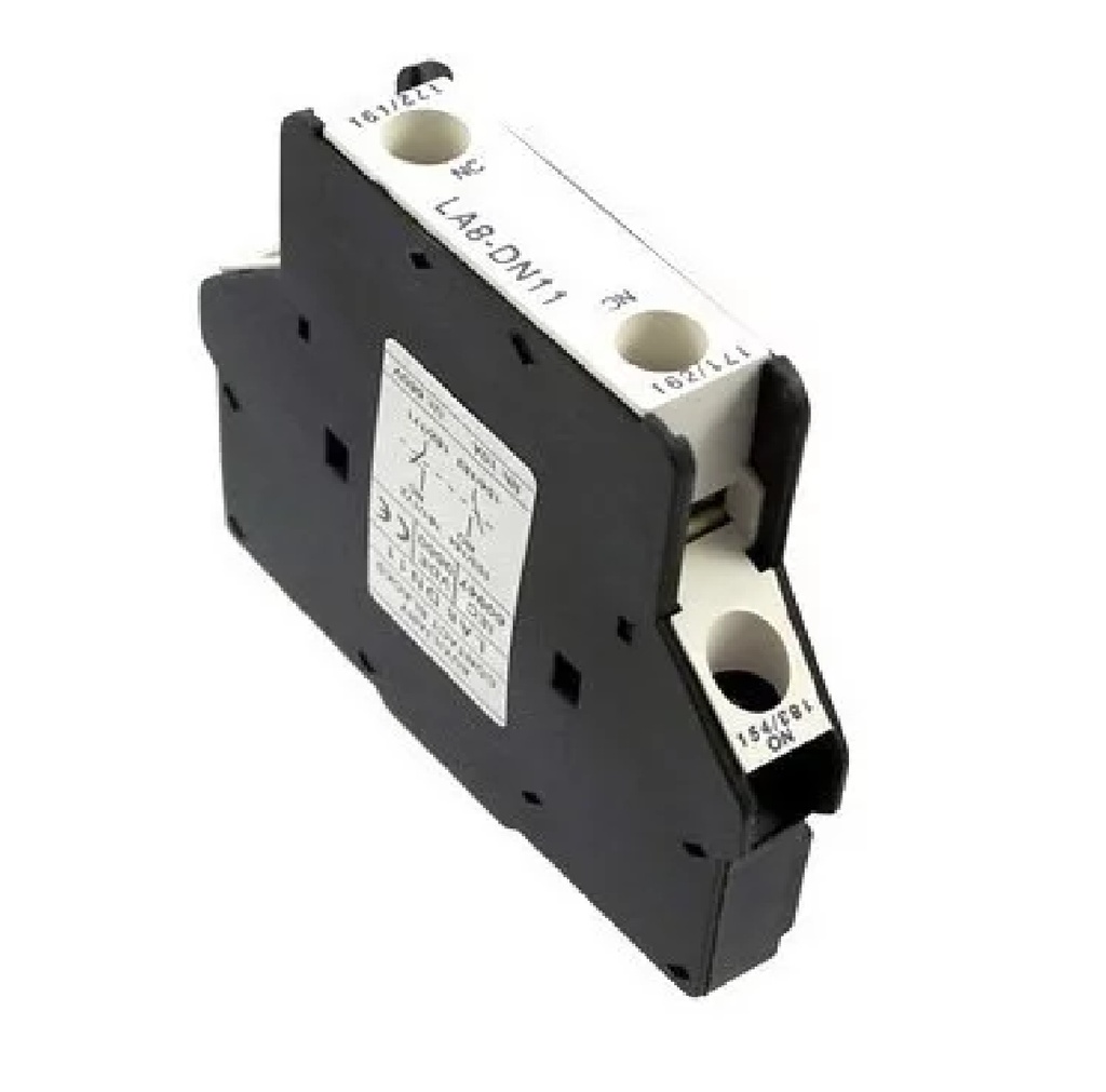 BLOQUE DE CONTACTOS AUXILIARES LA8-DN11 1 NO + 1 NC LATERAL REF. CON04055 MARCA ANDELI