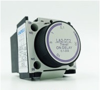 BLOQUE DE CONTACTO AUXILIAR TEMPORIZADO OFF DELAY 30S LA3-DR2 1 NO + 1 NC REF. CON04502 MARCA ANDELI