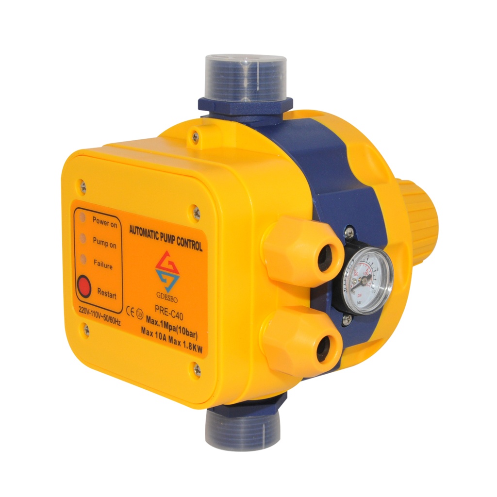 CONTROLADOR DE PRESION EN 110 - 220 V ( PRESS CONTROL ) IP65 145 PSI CONEXION 1" REF. PRE-C40 GDESEO