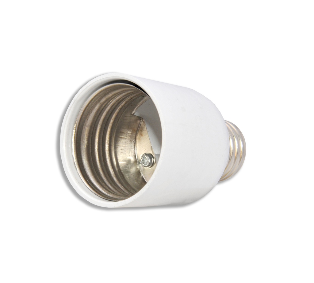 CONVERTIDOR DE SOCATE DE ROSCA E27 A ROSCA E40 ( PLASTICO ) REF. SCTS-277 / 111625 MARCA GDESEO