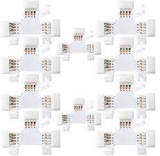 CONECTOR PARA ESQUINA DE 4 PIN 12W 48W PARA TIRA LED SDM RGB UNIDAD REF. X000TC450V MARCA JACKYLED