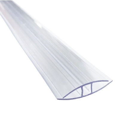 CONECTOR / PERFIL "H" DE POLICARBONATO 4-6 MM X 6 MTS TRANSPARENTE REF. 030290033140 MARCA KLAR