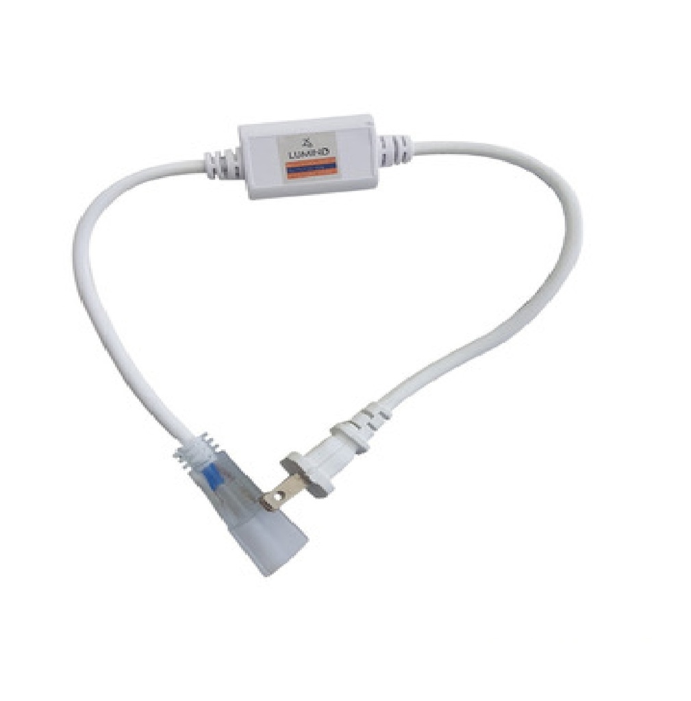 CONECTOR MACHO / TOMA P/CINTA COB PLUG DRIVER 15 A ENT. 110 AC SAL.110 DC REF. LUM-425 MARCA LUMIND