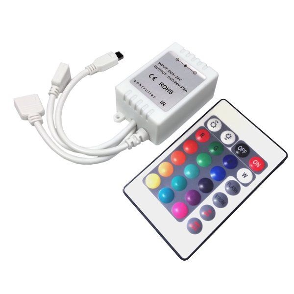 CONTROL REMOTO PARA CINTA COB RGB IRS24K-6A REF. LUX-A-IRS24K-6A MARCA LUXOLAR