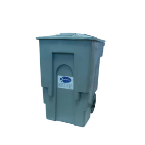 CONTENEDOR DE DESECHOS SOLIDOS 360 LTS COLOR VERDE REF. CON-0360-73 MARCA Q TANQUE