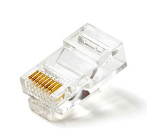 CONECTOR CRISTAL P/CABLE DE RED RJ 45 ( CATEGORIA 5 ) UNIDAD REF. CNRJ-45 MARCA SEMILIC