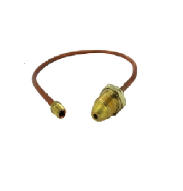 CONEXIÓN DE LATON RABO DE COCHINO 1/4" REF. C01-V-08 MARCA VENEPRO