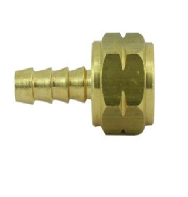 CONECTOR DE LATON P/ MANGUERA ACETILENO ROSCA SAE IZQ. 1/4" REF. D01-V-08 MARCA VENEPRO