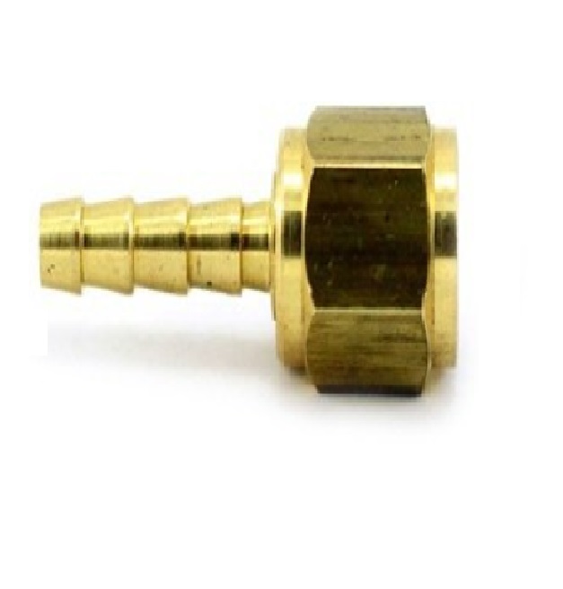CONECTOR DE LATON P/ MANGUERA OXIGENO ROSCA SAE 1/4" REF. D02-V-08 MARCA VENEPRO