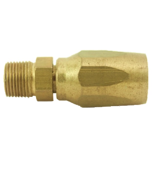 CONECTOR DE LATON P/ MANGUERA / REUSABLE MACHO - FLARE 1/4X1/4" REF. BN05-04MBV MARCA VENEPRO