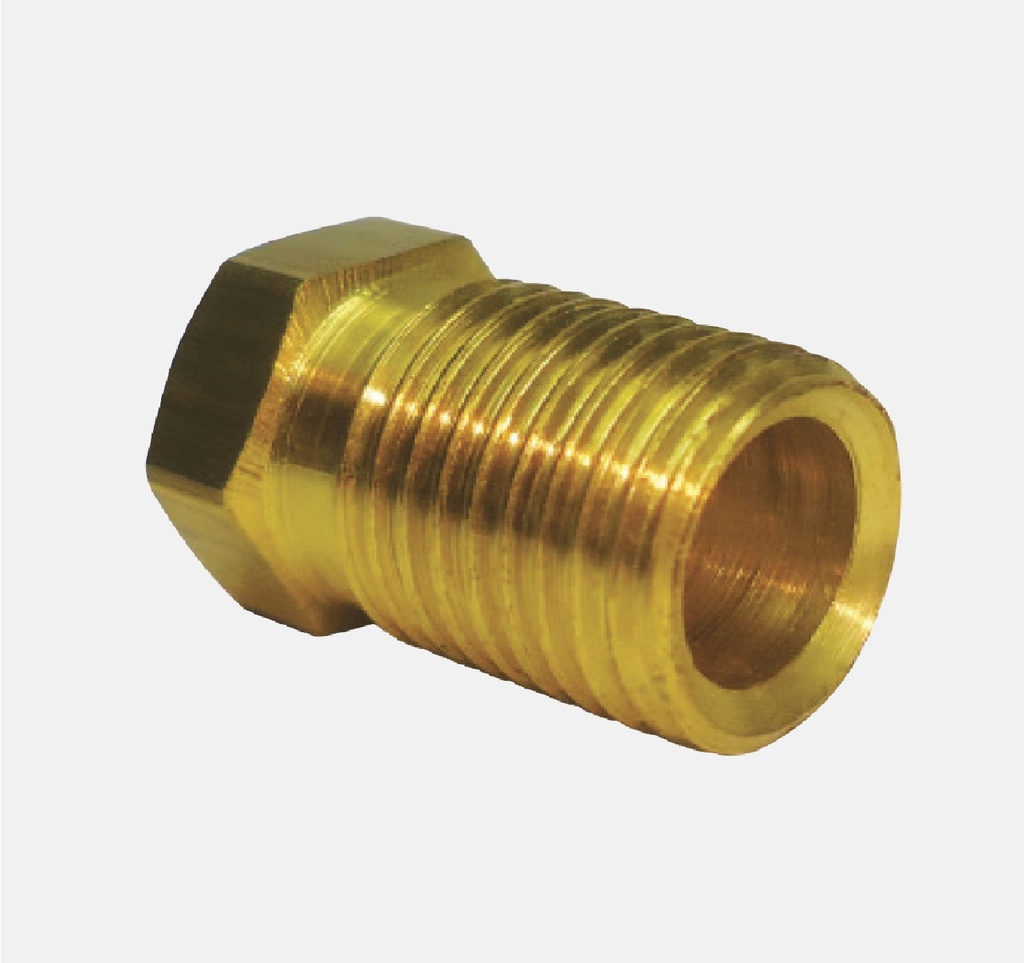CONEXIÓN DE LATON TUERCA FLARE 45° INVERTIDA 10MM REF. 62-FV-10 MARCA VENEPRO