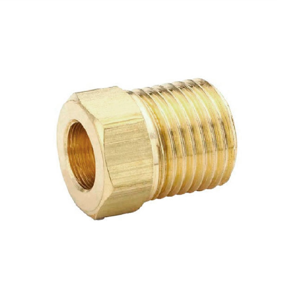 CONEXIÓN DE LATON TUERCA FLARE 45° INVERTIDA 3/8" REF. 209-V-12 MARCA VENEPRO