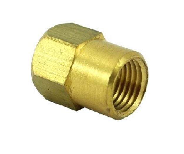 CONECTOR DE LATON FLARE 45° INV. HEMBRA DIAM. TUBO X NPT 5/16X1/4" REF. 46-WV-10X08 MARCA VENEPRO