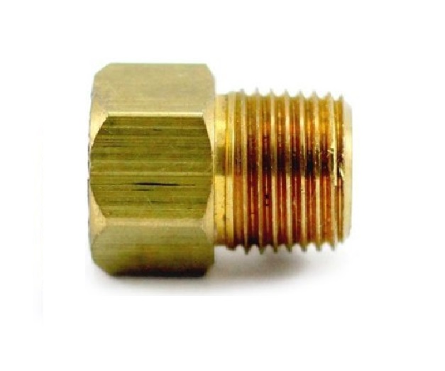 CONECTOR DE LATON FLARE 45° INVERTIDO DIAM. TUBO X NPT 1/4X1/8" REF. 48-WV-08X04 MARCA VENEPRO