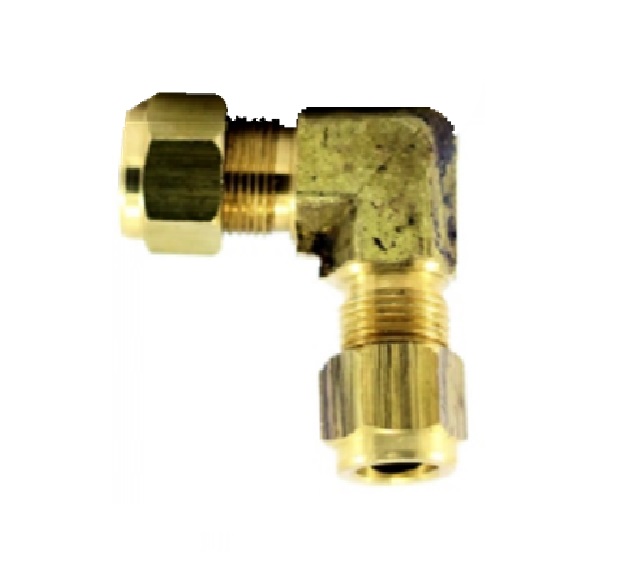 CODO DE 90° DE COMPRESIÓN - LATON / DIAMETRO DE TUBO 3/16" REF. 65-FV-06 MARCA VENEPRO