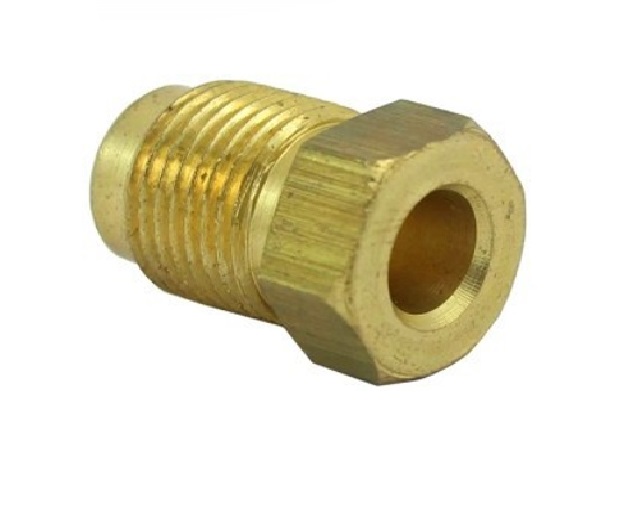 CONEXIÓN DE LATON FLARE 45° INVERTIDA TUERCA MILIMETRICA 12MM X 1.25 REF. 41-WMV-10 MARCA VENEPRO