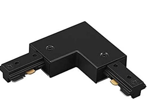 CONECTOR EN L PARA RIEL H IZQUIERDO COLOR NEGRO REF. HL-RIGHT-BK / CB0831 MARCA WAC LIGHTING