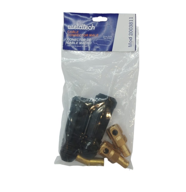 CONECTOR MACHO / T/ DINSE 35 - 50 MM2 300 AMP (2 PZAS) REF.2003811 P/LASS / VOLTARC / ALUMA WELDTECH