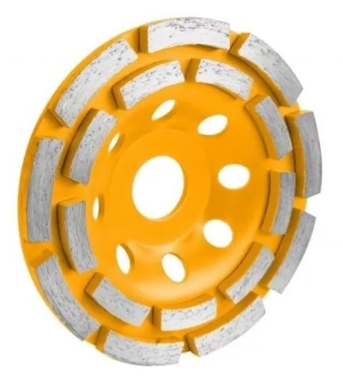 COPA TURBO PARA RECTIFICAR CONCRETO SEGMENTADA DOBLE FILA 4 1/2”X 7/8” REF. 76684 MARCA TOLSEN