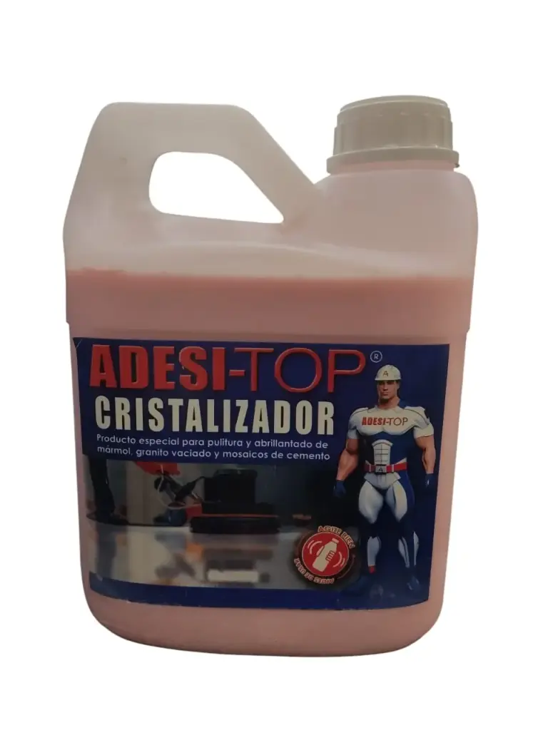 CRISTALIZADOR COLOR ROSADO 01 GALON PARA MARMOL, GRANITO Y CEMENTO REF. ADT55 / 501046 MARCA ADESI-TOP