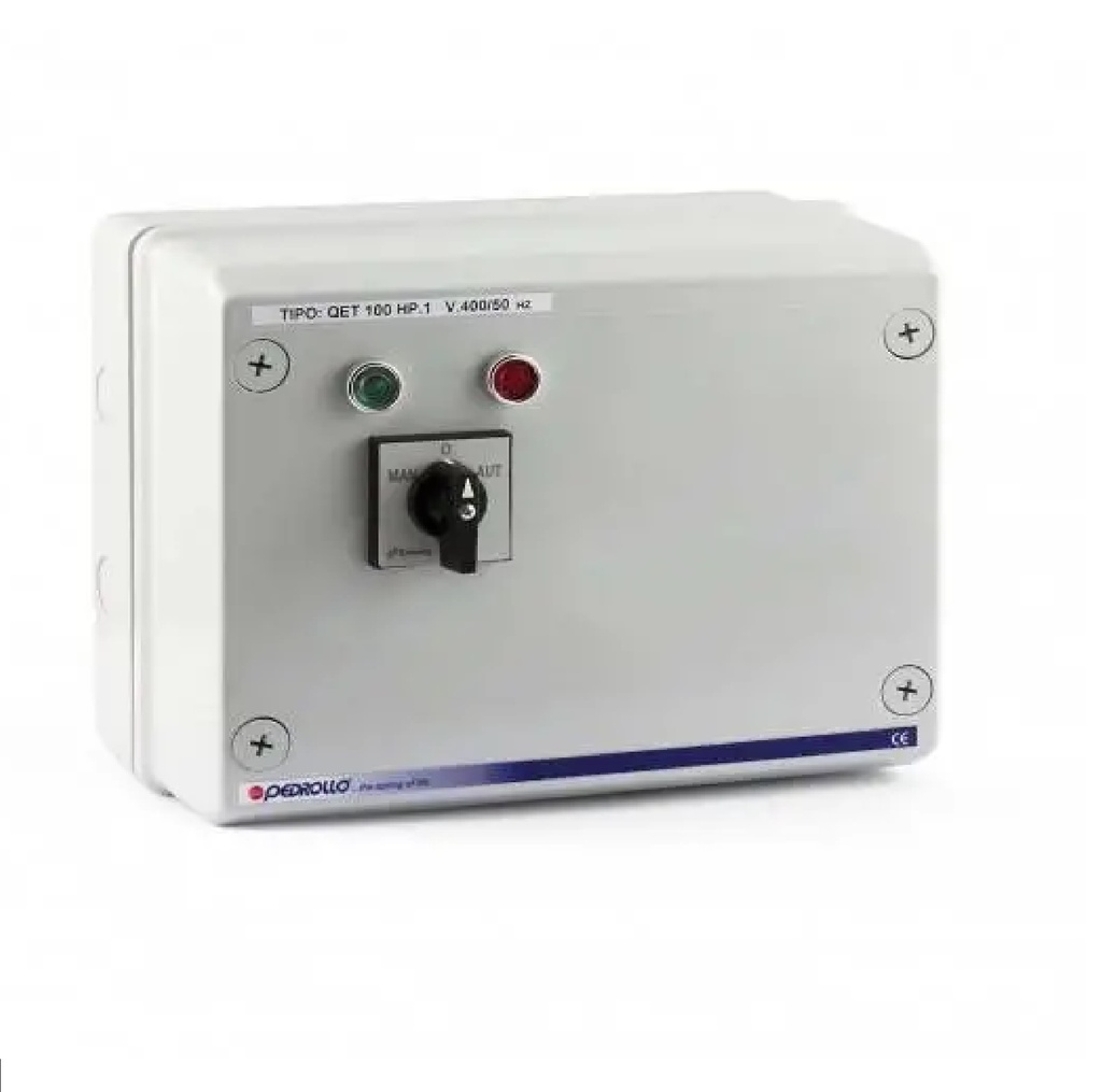 CUADRO ELECTRICO / CAJA DE CONTROL 5.5 HP 220V TRIFASICO REF. 60-QET 5.5 HP / MARCA PEDROLLO