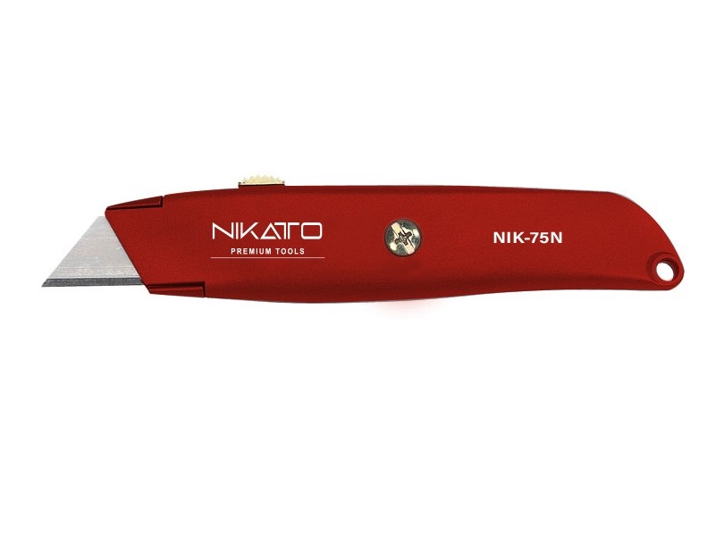 CUCHILLA METALICA AUTO RETRACTIL 18MM REF. NIK-75N MARCA NIKATTO