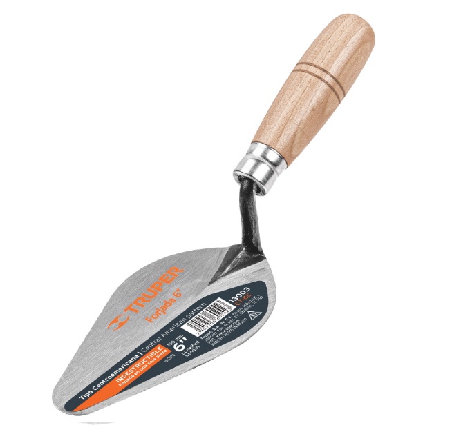 CUCHARA PARA ALBAÑIL 6" PUNTA REDONDA T/ CENTROAMERICANA MOD. CT-6C REF. 13003 MARCA PRETUL