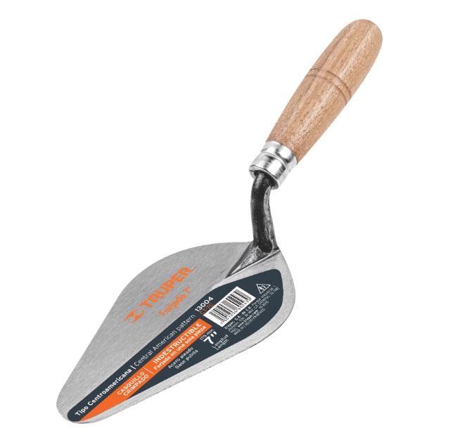 CUCHARA PARA ALBAÑIL 7" PUNTA REDONDA T/ CENTROAMERICANA MOD. CT-7C REF. 13004 MARCA PRETUL