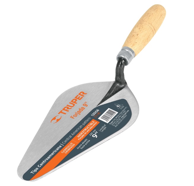 CUCHARA PARA ALBAÑIL 10" PUNTA REDONDA T/ CENTROAMERICANA MOD. CT-10C REF. 13007 MARCA PRETUL